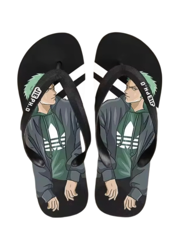 Anime One Piece Roronoa Zoro Casual Flip Flop Slipper