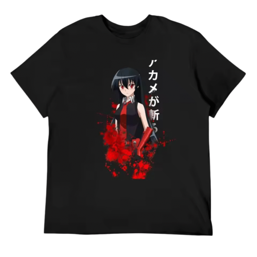 Anime Akame Ga Kill Casual T-Shirt Anime Akame Ga Kill Casual T-Shirt