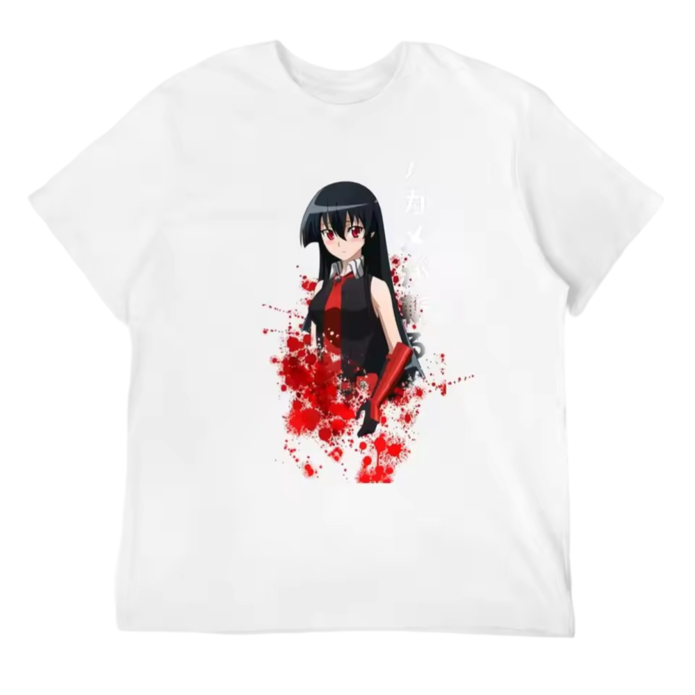Anime Akame Ga Kill Casual T-Shirt Anime Akame Ga Kill Casual T-Shirt