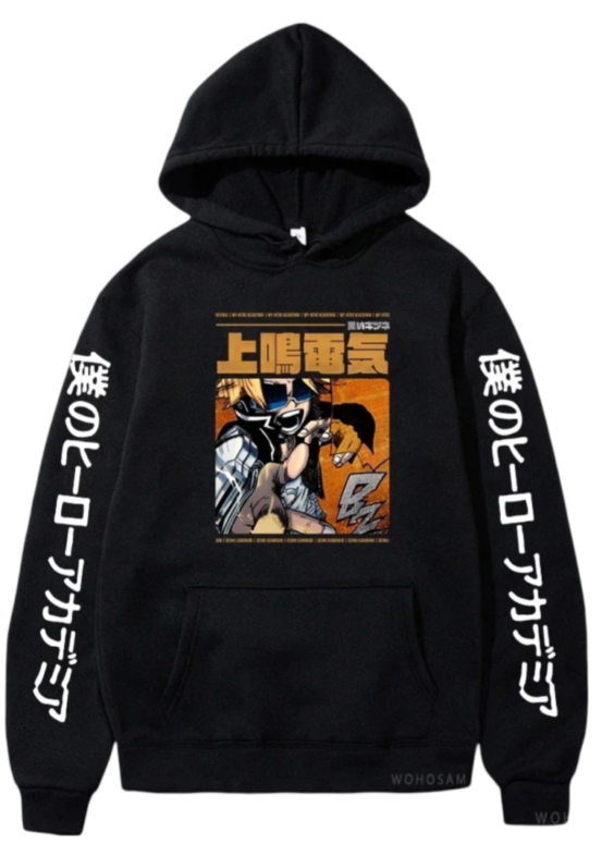 Anime My Hero Academia Denki Kaminari Hoodie