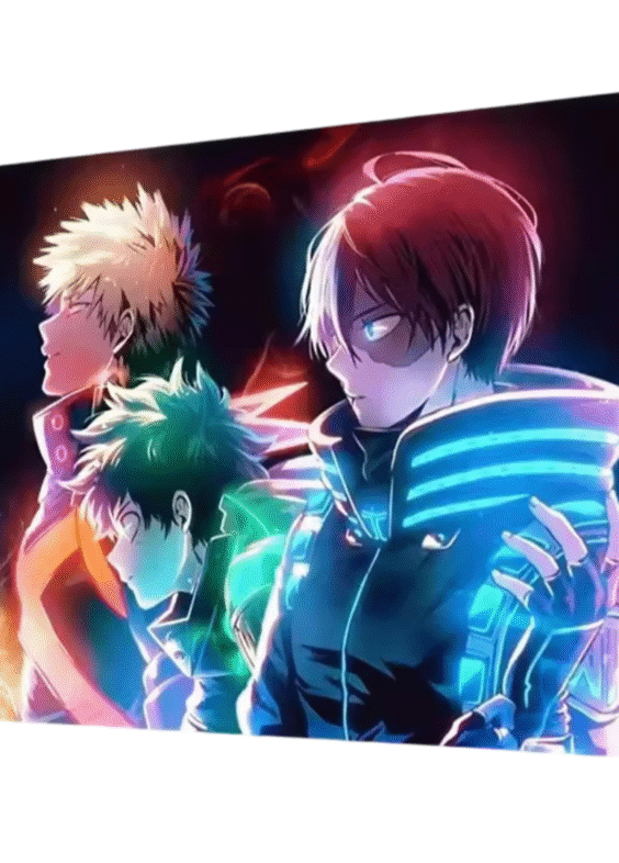 Anime My Hero Academia Izuku Midoriya With Friends Poster Wall Art