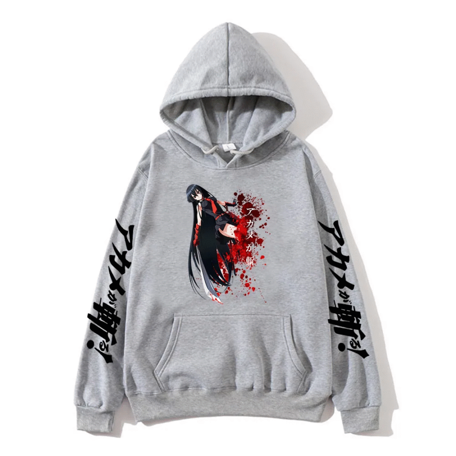 Anime Akame Ga Kill Printed Hoodie Anime Akame Ga Kill Printed Hoodie