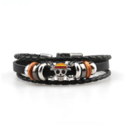 Anime One Piece Straw Hat Skull Bracelet