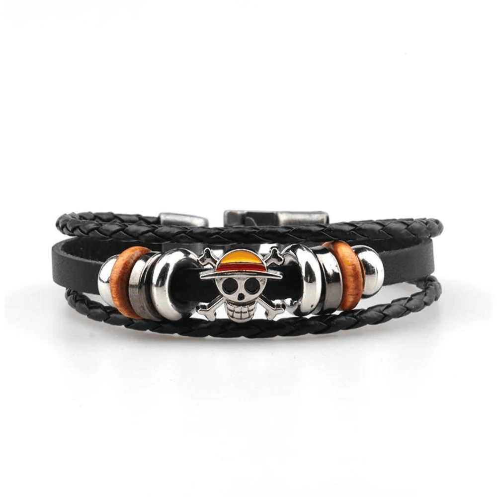 Anime One Piece Straw Hat Skull Bracelet Anime One Piece Straw Hat Skull Bracelet
