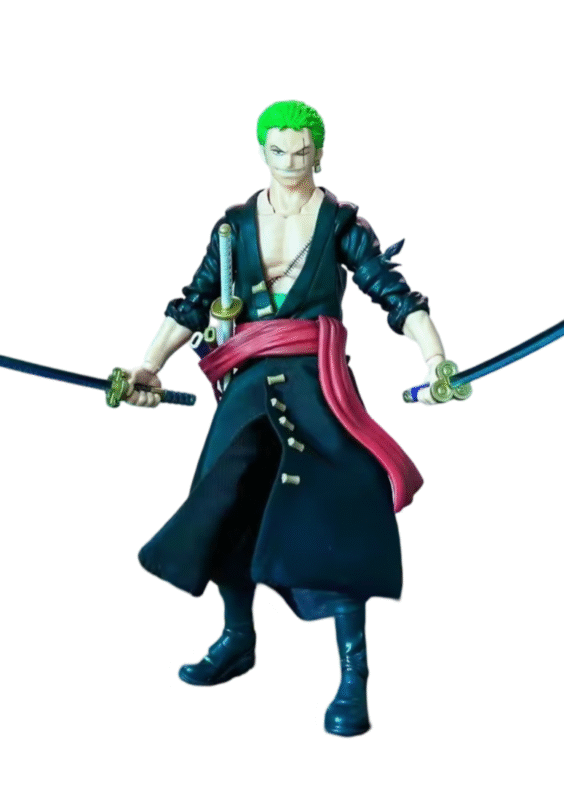 Anime One Piece Roronoa Zoro Adjustable Handmade Skirt Movable Humanoid Action Figure Toy