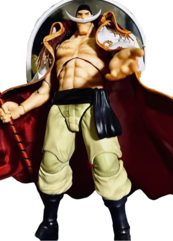 Anime One Piece Edward Newgate Handmade Clothing White Bearded Coat Movable Humanoid Action Figure Toy