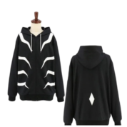 Anime A Certain Magical Index Accelerator Long Sleeve Black Hoodie