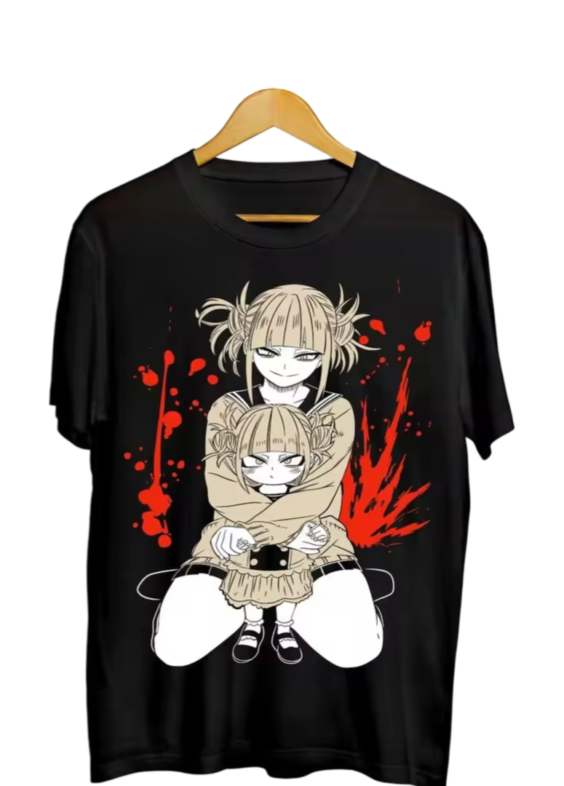 Anime My Hero Academia Himiko Toga Black T-Shirt