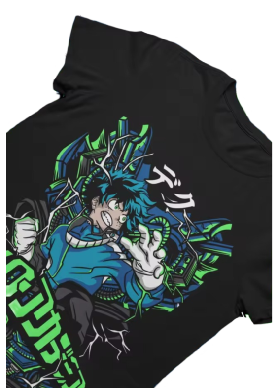 Anime My Hero Academia Izuku Midoriya Printed Casual T-Shirt
