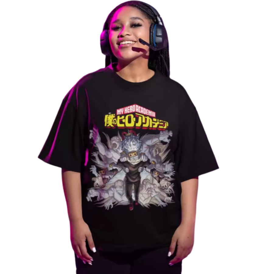 Anime My Hero Academia Tomura Shigaraki Black T-Shirt