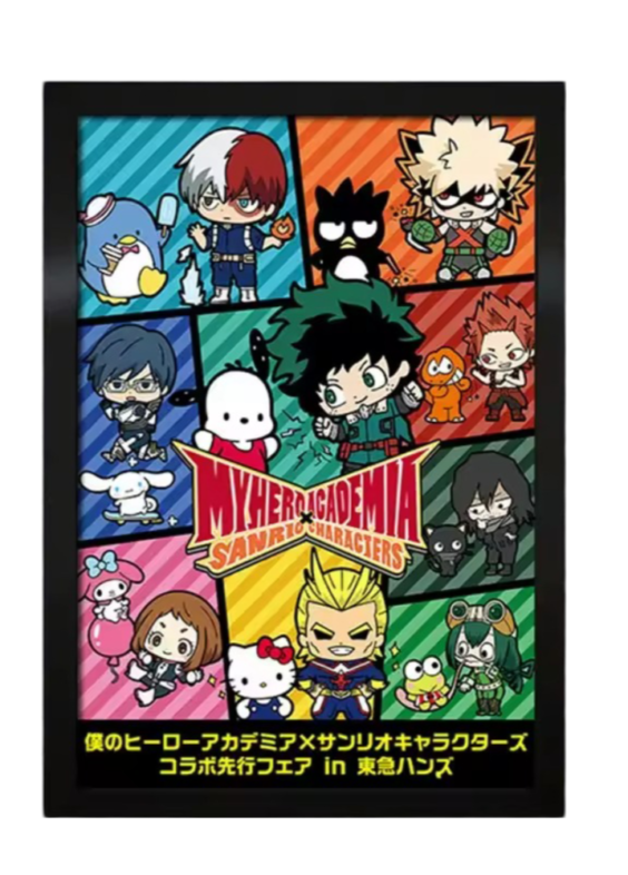 Anime My Hero Academia Vs Sanrio Painting Wall Decor