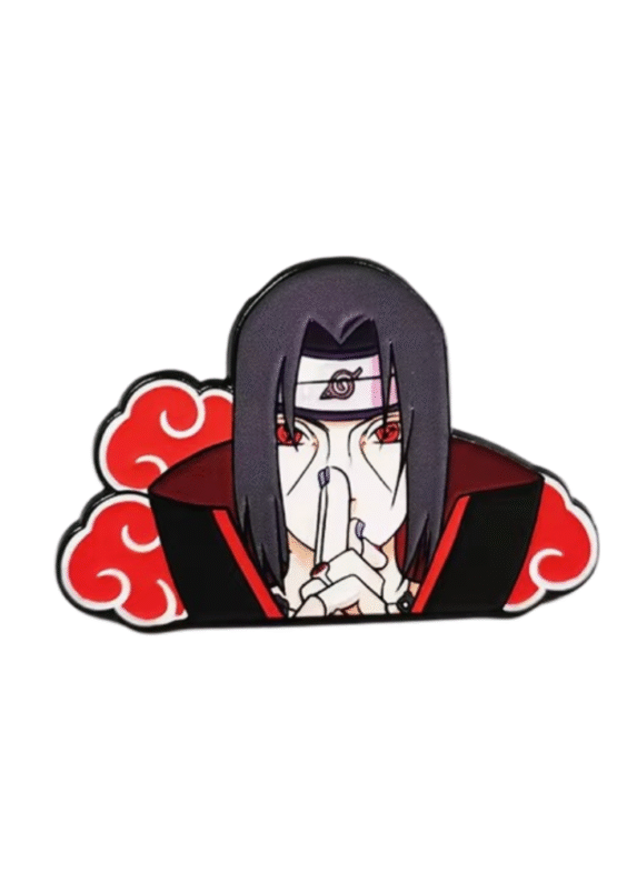 Anime Naruto Akatsuki Uchiha Enamel Brooch