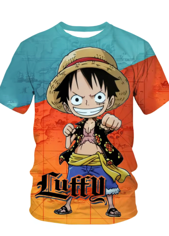 One Piece Monkey D. Luffy Anime Children T-Shirt