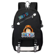 Anime One Piece Luffy With Logo Backpack For Students