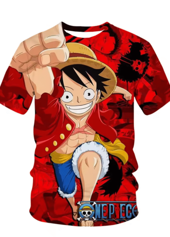 One Piece Anime Monkey D. Luffy Children T-Shirt