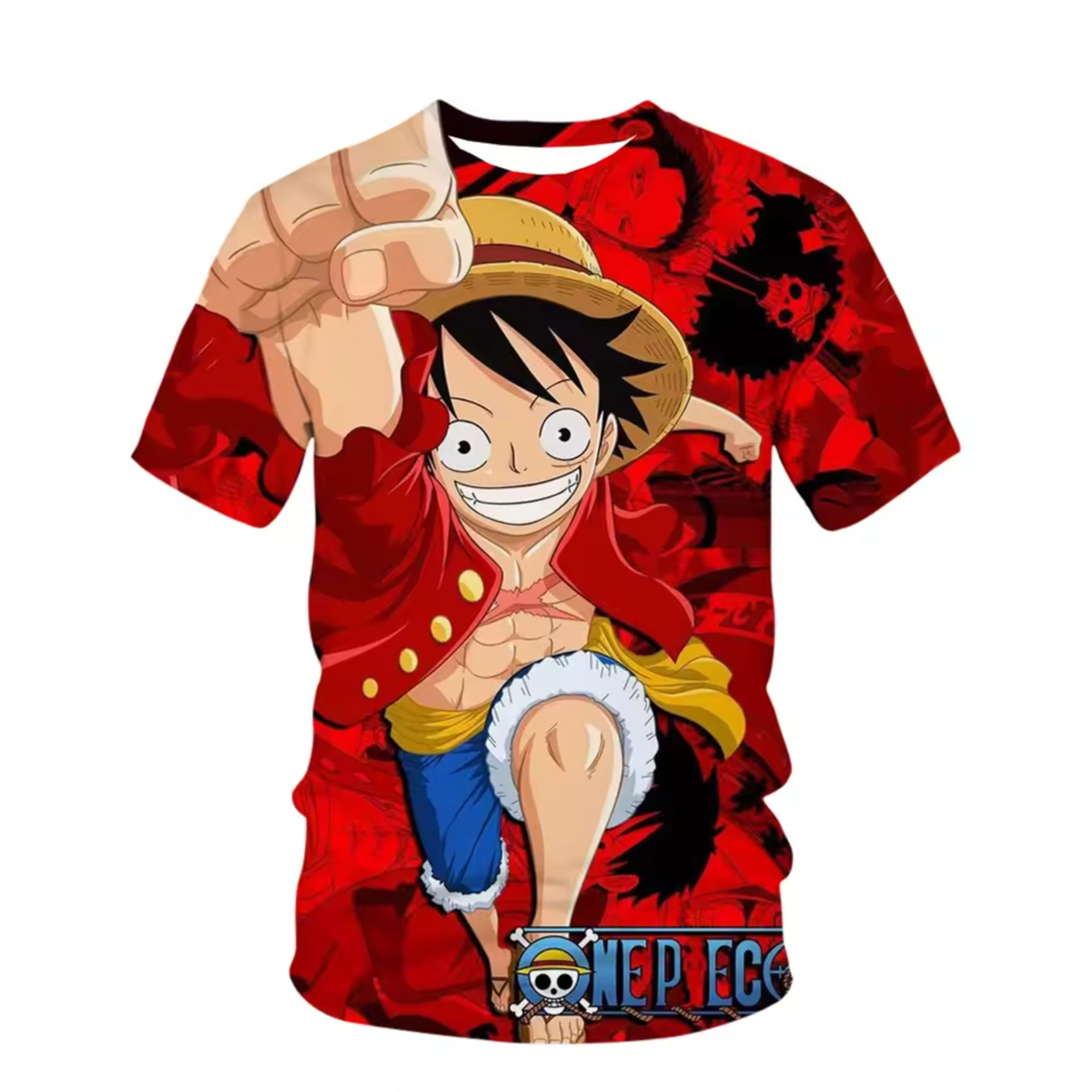One Piece Anime Monkey D. Luffy Children T-Shirt One Piece Anime Monkey D. Luffy Children T-Shirt