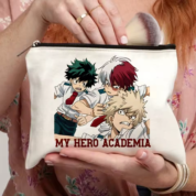 Anime My Hero Academia Izuku And Shoto With Katsuki Makeup Bag