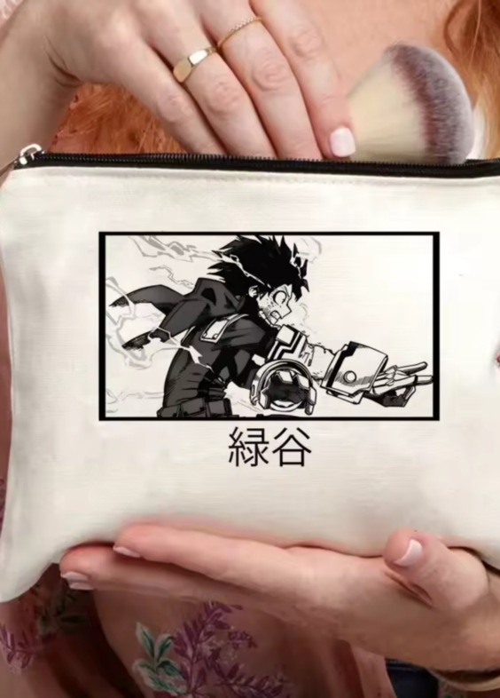 My Hero Academia Anime Izuku Midoriya Makeup Bag