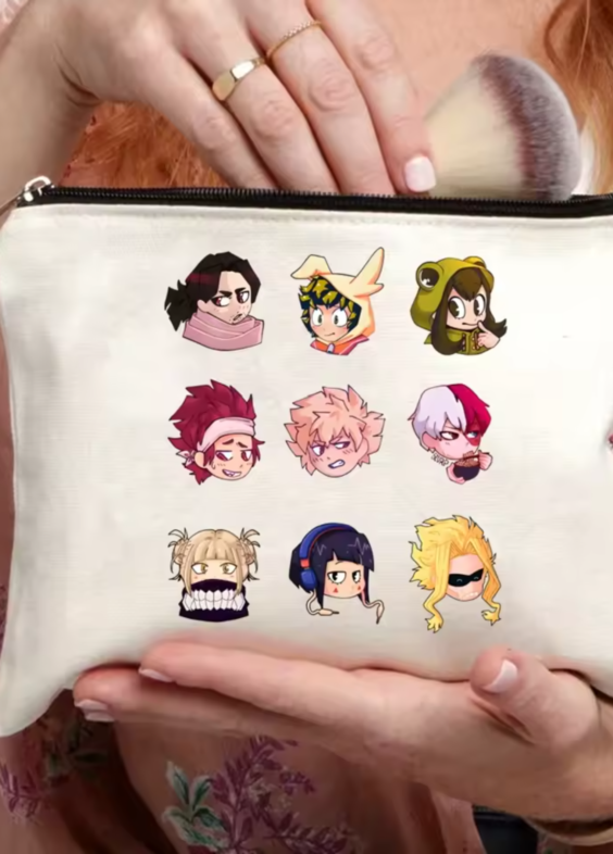 My Hero Academia Anime Character Makeup Bag