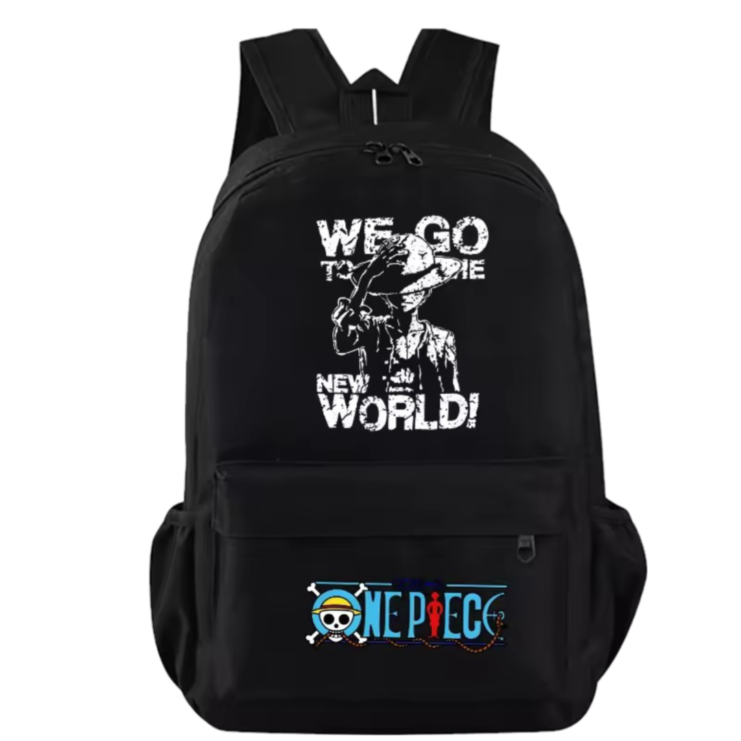 One Piece Anime Monkey D. Luffy Black Student Schoolbag One Piece Anime Monkey D. Luffy Black Student Schoolbag