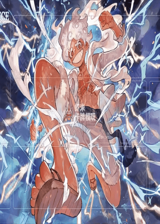 One Piece Anime Luffy Gear 5 Trading Card Game Mat