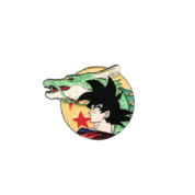 Anime Dragon Ball Z Son Goku And Dragon Enamel Brooch