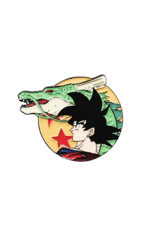 Anime Dragon Ball Z Son Goku And Dragon Enamel Brooch