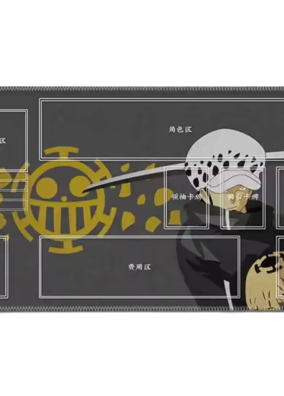 Anime One Piece Trafalgar D. Water Law Trading Card Playmat