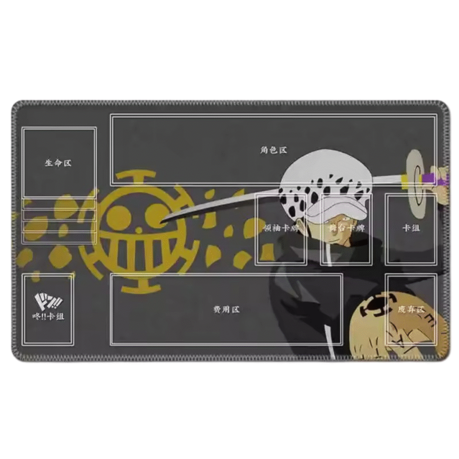 Anime One Piece Trafalgar D. Water Law Trading Card Playmat Anime One Piece Trafalgar D. Water Law Trading Card Playmat
