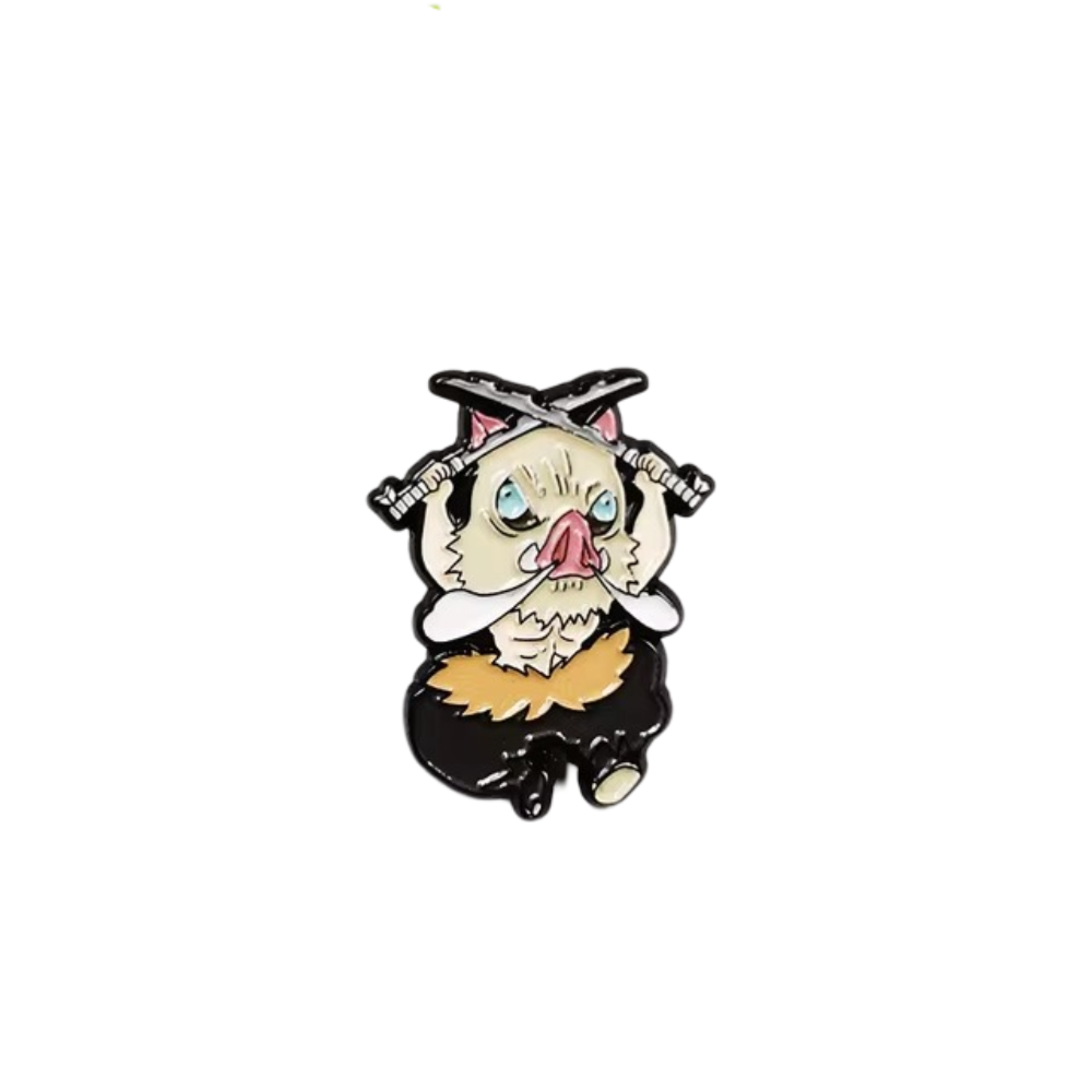 Anime Demon Slayer Inosuke Hashibira Enamel Brooch Anime Demon Slayer Inosuke Hashibira Enamel Brooch