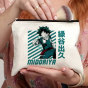 Anime My Hero Academia Izuku Midoriya White Makeup Bag