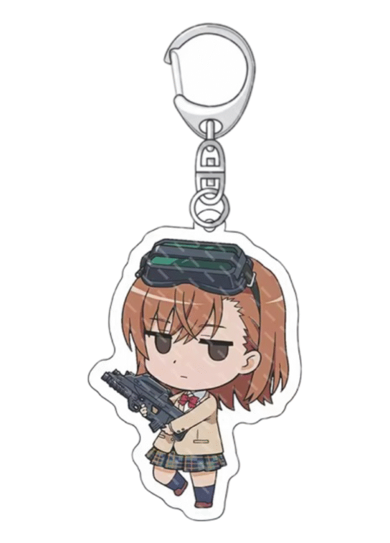 Anime A Certain Magical Index Misaka Mikoto Keychain