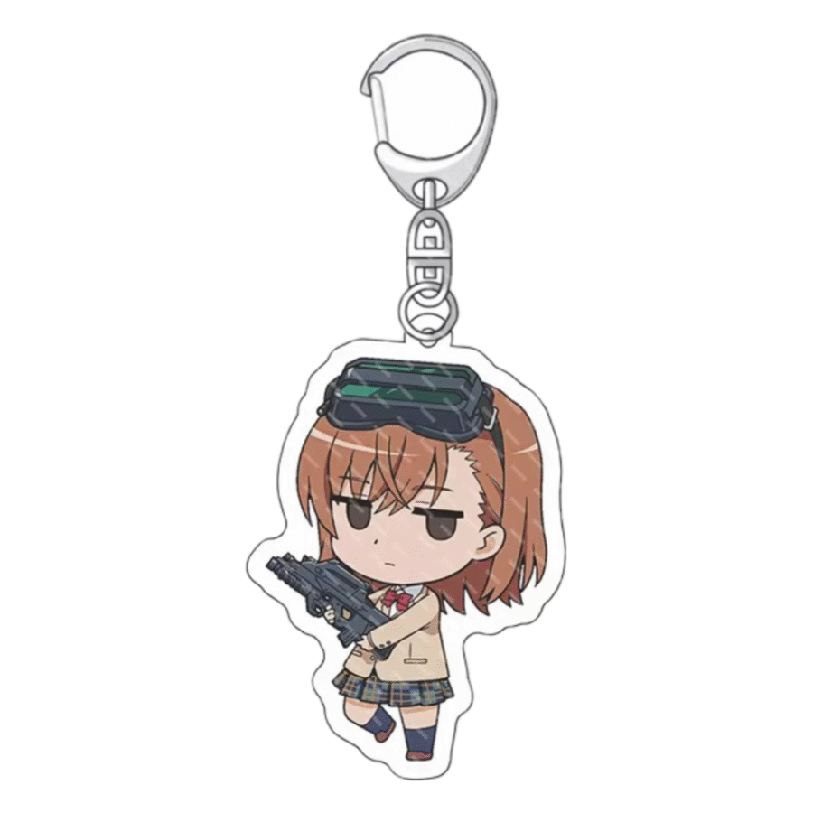 Anime A Certain Magical Index Misaka Mikoto Keychain Anime A Certain Magical Index Misaka Mikoto Keychain