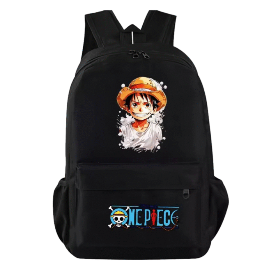 Anime One Piece Monkey D. Luffy Black Student Schoolbag Anime One Piece Monkey D. Luffy Black Student Schoolbag