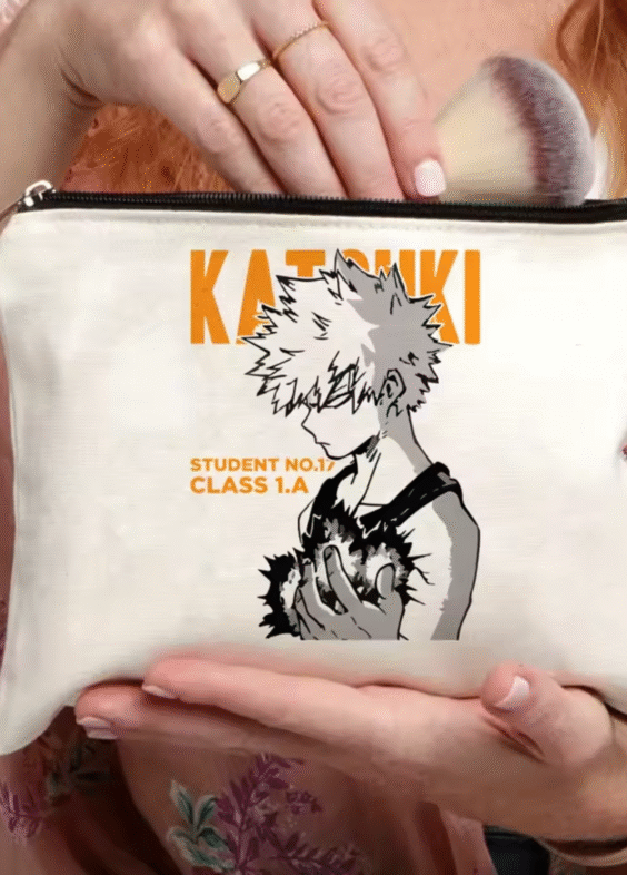 Anime My Hero Academia Katsuki Bakugo Makeup Bag For Girls