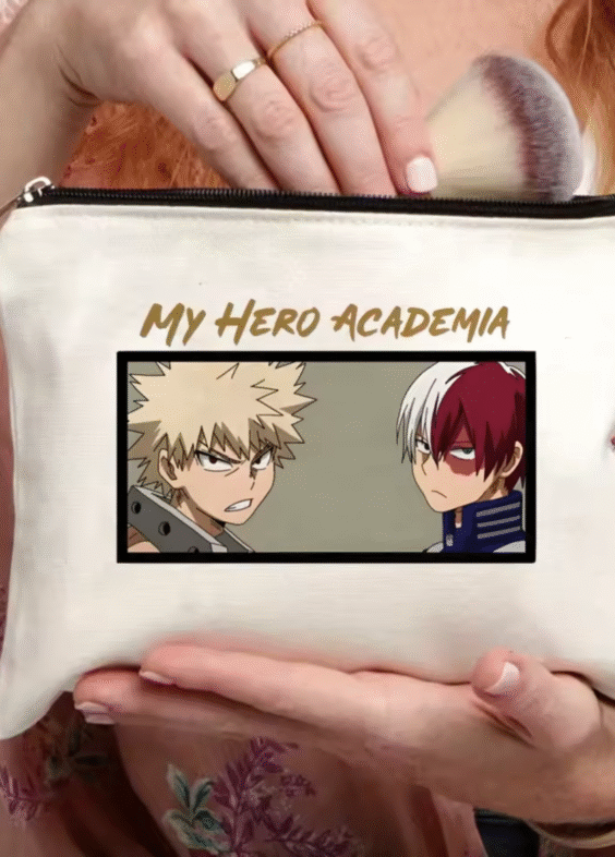 Anime My Hero Academia Katsuki Bakugo And Shoto Todoroki Makeup Bag