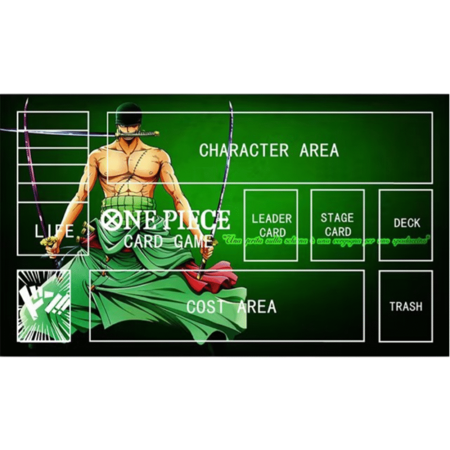 Anime One Piece Roronoa Zoro Trading Card Game Mat Anime One Piece Roronoa Zoro Trading Card Game Mat
