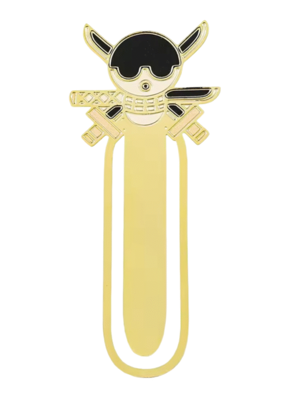 Anime One Piece Roronoa Zoro Stainless Steel Bookmark