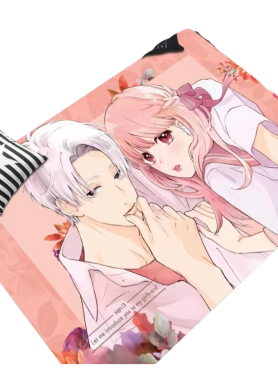 Anime Yuki Itose With Itsuomi Nagi Polyester Floor Mat