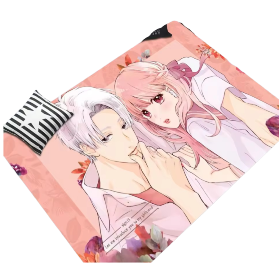 Anime Yuki Itose With Itsuomi Nagi Polyester Floor Mat