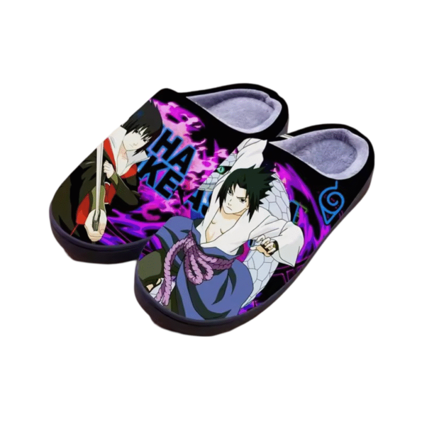 Anime Naruto Sasuke Uchiha Winter Slipper