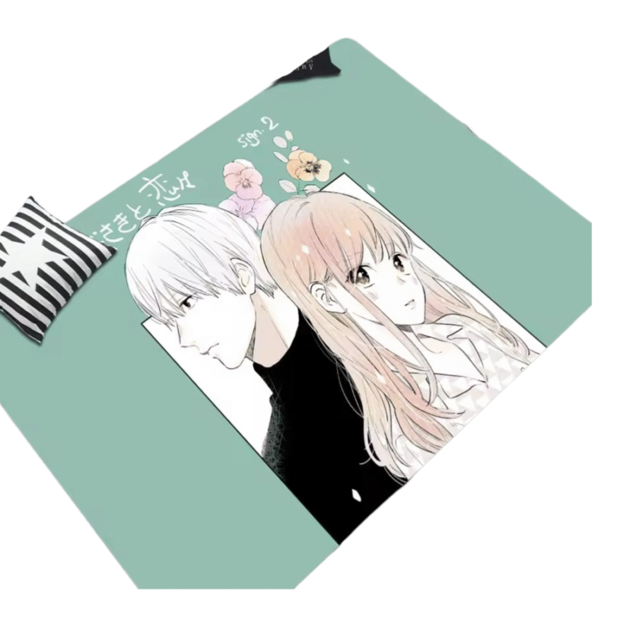 Anime Yuki Itose And Itsuomi Nagi Polyester Floor Mat Anime Yuki Itose And Itsuomi Nagi Polyester Floor Mat