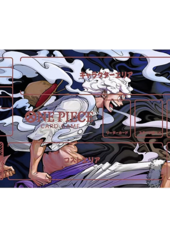 Anime One Piece Luffy Gear 5 Trading Card Game Mat