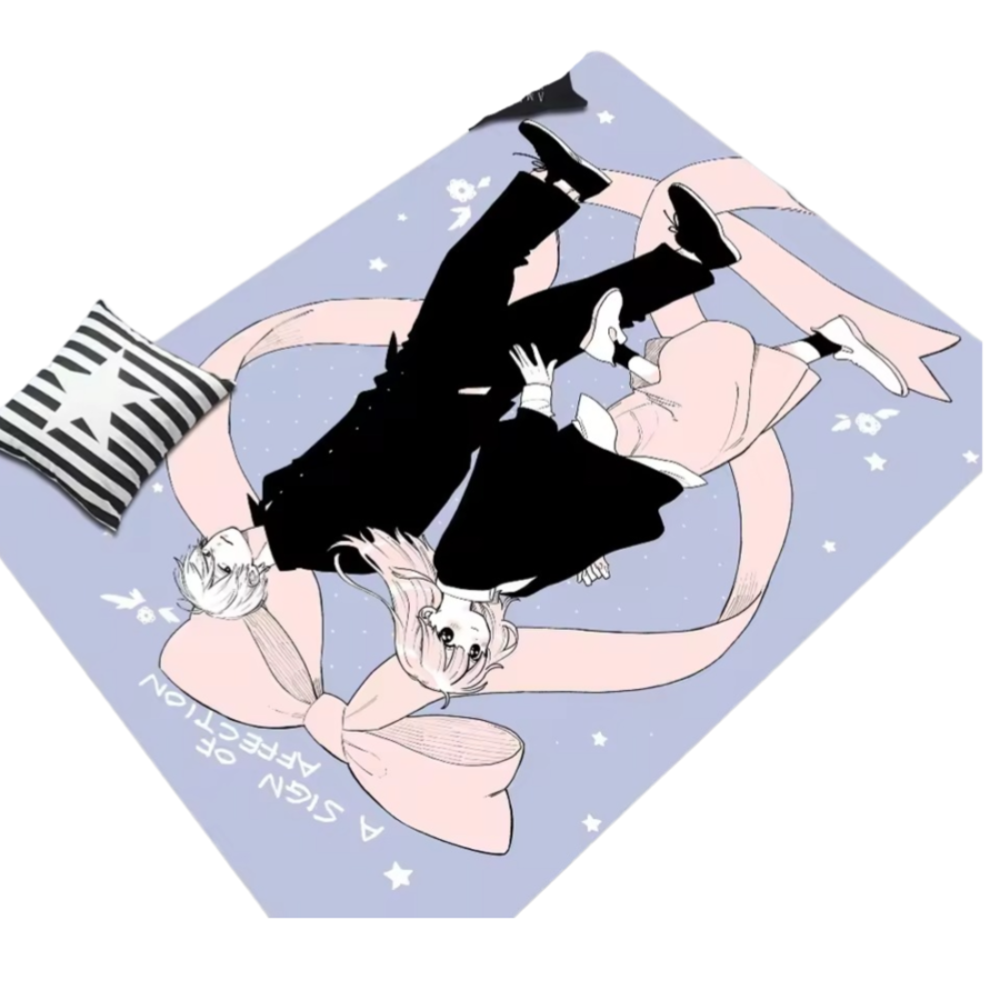 A Sign Of Affection Anime Itsuomi Nagi And Yuki Itose Floor Mat