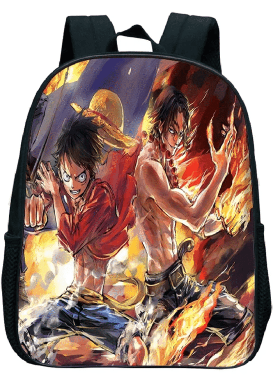 Anime One Piece Luffy And Portgas D. Ace Kindergarten Bag