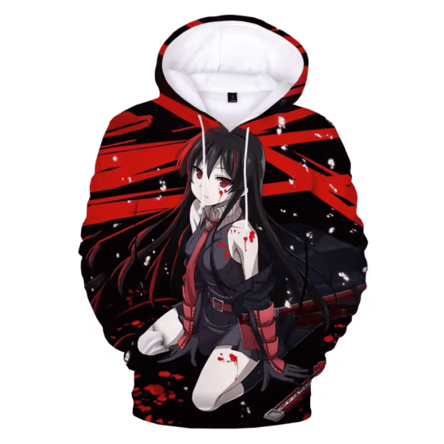 Anime Akame Ga Kill 3D Printed Hoodie
