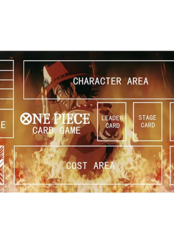 Anime One Piece Portgas D. Ace Trading Card Game Mat