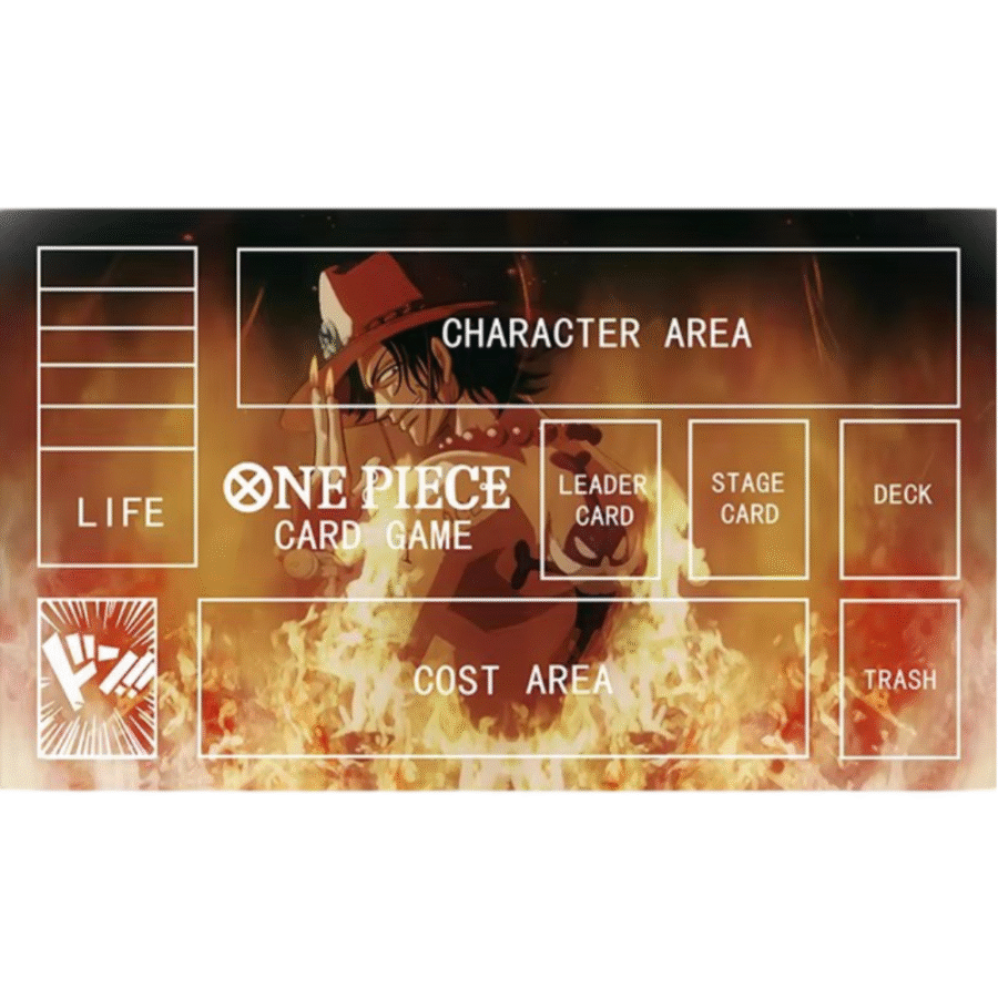Anime One Piece Portgas D. Ace Trading Card Game Mat Anime One Piece Portgas D. Ace Trading Card Game Mat
