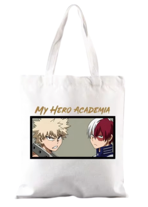 Anime My Hero Academia Shoto Todoroki And Katsuki Bakugo Shopper Bag
