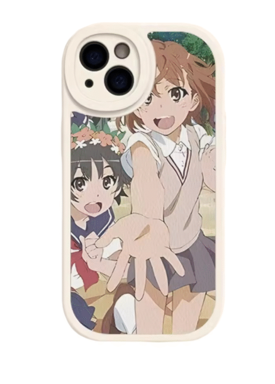 Anime A Certain Magical Index Mikoto Misaka And Kazari Uiharu iPhone Case